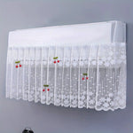 couverture climatiseur moderne dentelle brodée fleurs blanc translucide anti poussière chambre coucher