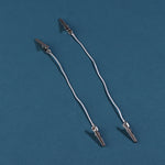 clips métalliques flexibles argentés minimaliste décoration maison bricolage vase cylindrique coupelles fleurs artificielles