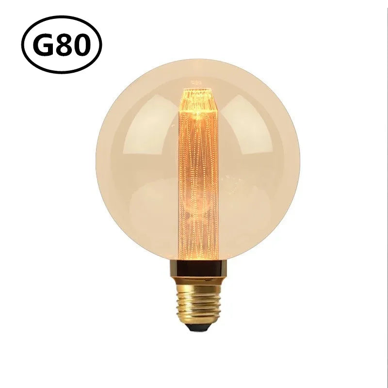 ampoules led décoratives vintage filaments dorés opaques 220v 249 lumens doré ambre echangement e27