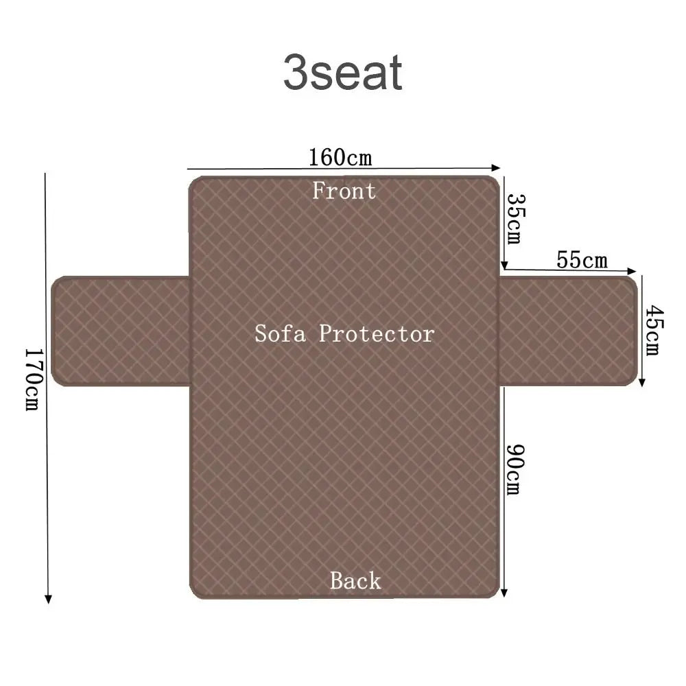 protège siège canapé gris moderne quilté polyestère doux protection sièges canapé