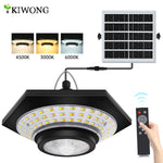 lampe solaire suspendue modes télécommande ip65 led noire moderne panneau solaire batterie lithium