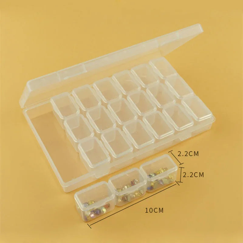 boîte rangement transparent bijoux compartiments multiple organisation accessoires deco pratique moderne almacenamiento
