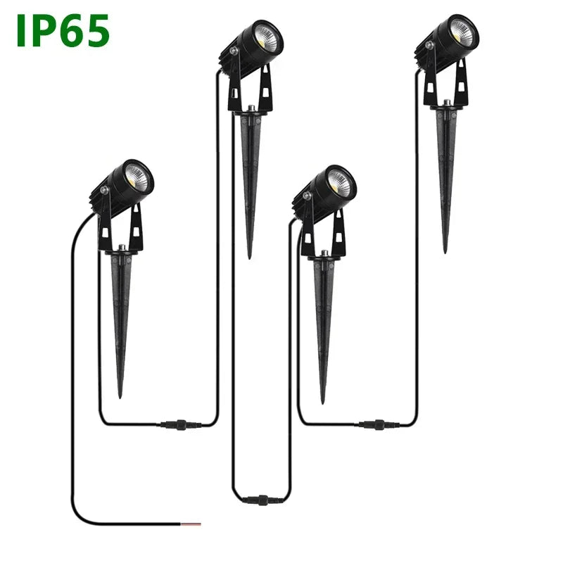projecteur led jardin 50w étanche ip65 moderne noir 2m cable
