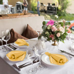 anneaux serviette dorés métal moderne élégants set 12 anneaux décoration table événements