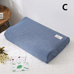 taie d'oreiller coton solide couleur rouge bleu gris vert rose moderne minimaliste 30x50cm 40x60cm