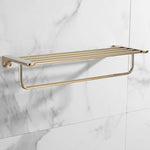 Accessoires salle bain doré moderne porte serviettes support papier toilette brosse wc 60cm