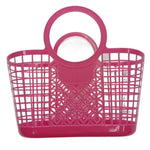 panier bleu vert moderne poignées utilisations multiples empilable plastique rouge jaune grille mailles opacité