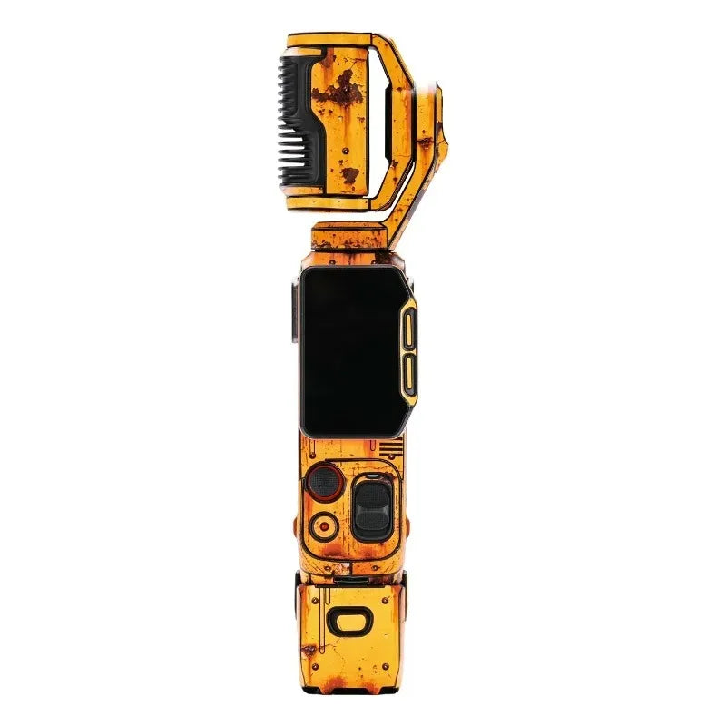 cache caméra orange noir texture grunge adhésif scratch résistant waterproof vintage industriel