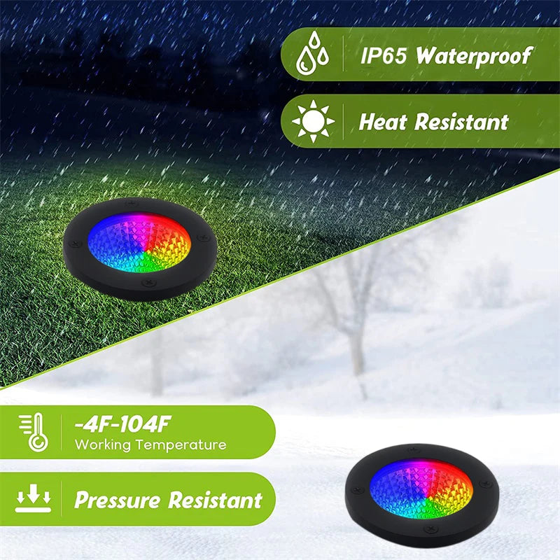 spot lumineux led extérieur noir moderne ip65 télécommande autonome flux lumineux 2492000