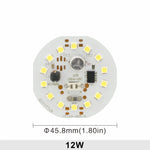 plaque led circulaire diodes blanc moderne 5w 7w 9w 12w 15w 18w 220v
