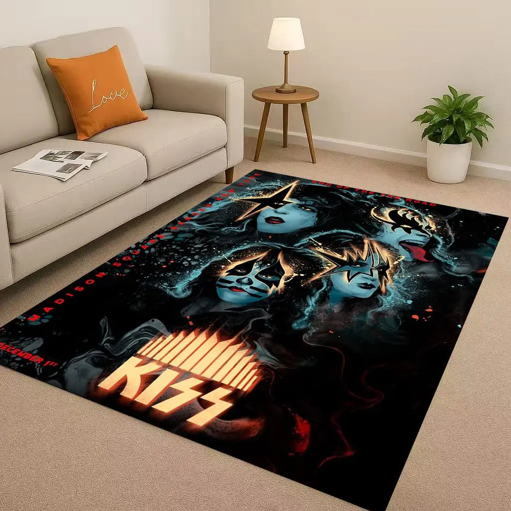 Tapis Kiss vert chambre