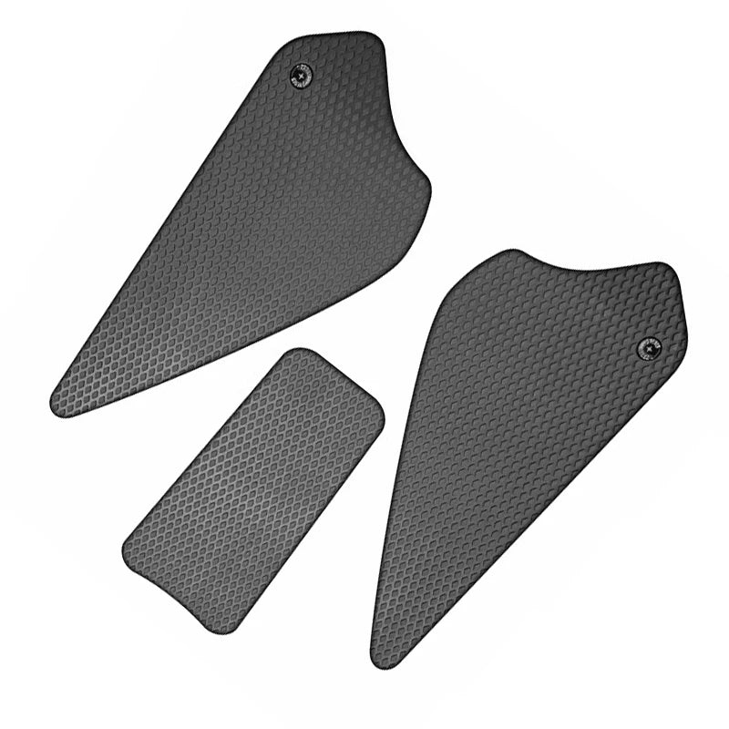 protège pieds moto antidérapant texture hexagonale moderne eyelets noirs sécurité scooter motorcycle protection