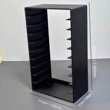 rangement cassettes audio noir protections transparentes moderne minimaliste rechargeable multifonction almacenamiento