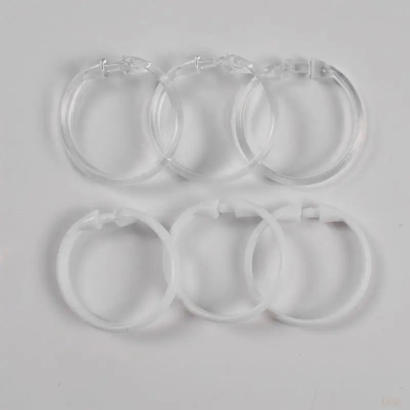 anneaux rideau douche transparent moderne adhésif facile salle bains élégant