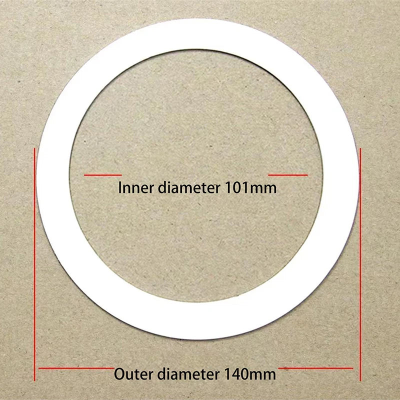 anneaux réparation lampe blancs ronds lisses opaques entretoises rondelles supports joints minimalistes