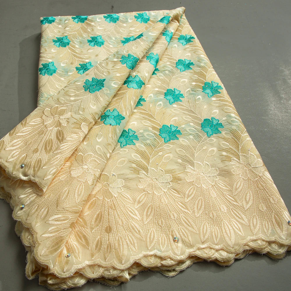 tissu polyester dentelle floral brodé vert rose violet bleu mariage qualité opacité