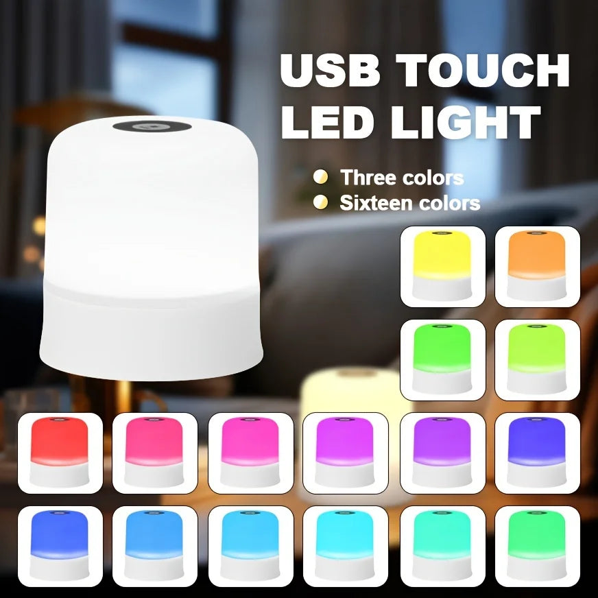 lampe led tactile usb blanc ombre douce moderne flux lumineux 60 249 veilleuse rond