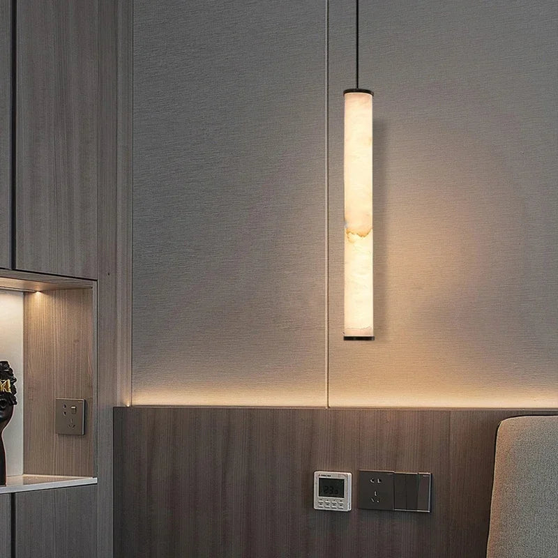 lampe suspendue moderne marbre blanc beige salon chambre led 249 2000lm