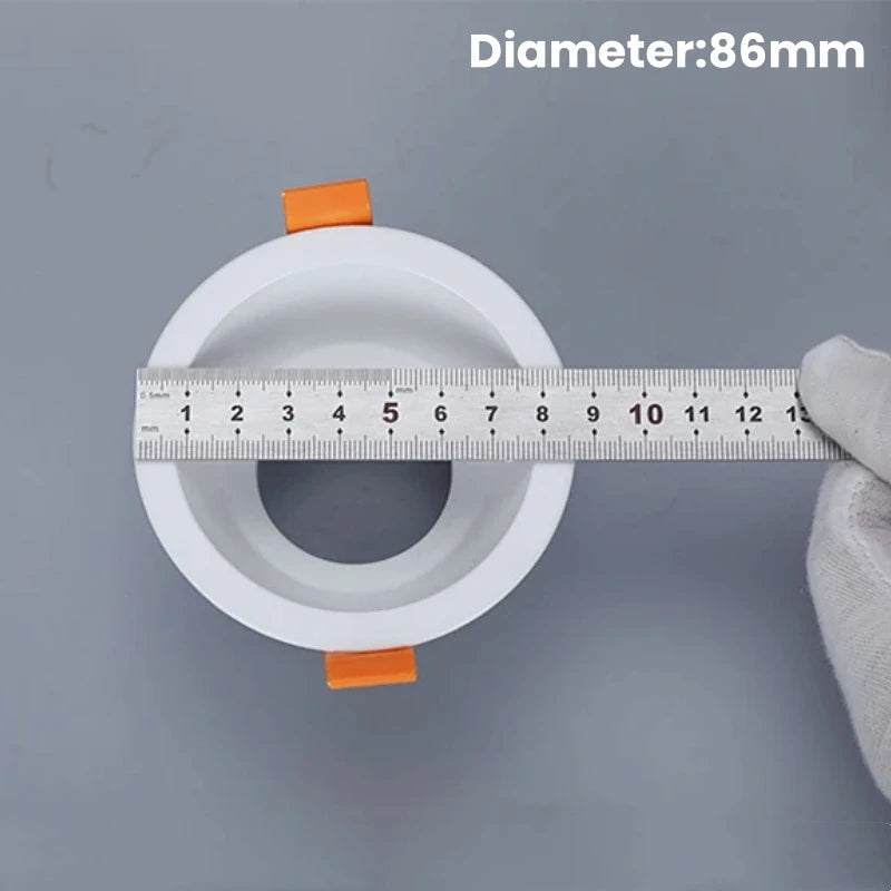 Downlight spot led blanc moderne base aluminium facile clips métalliques opaques 86mm 40mm