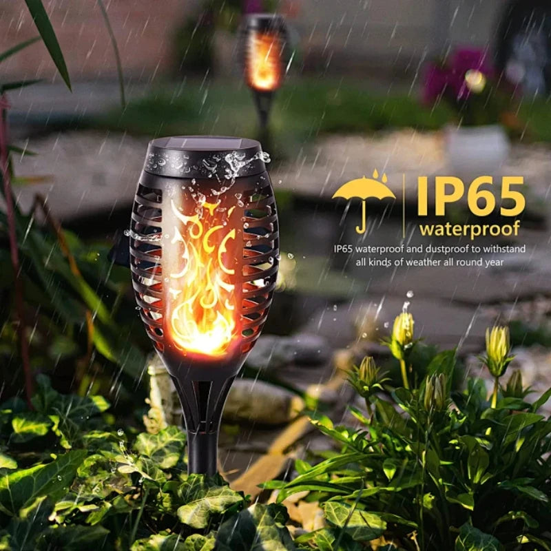 lampe solaire décorative moderne motif floral noir tringle sol ip65 led extérieure halloween jardin