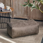 coussin assise velours cuir marron beige gris moderne confortable sans rembourrage zip couture