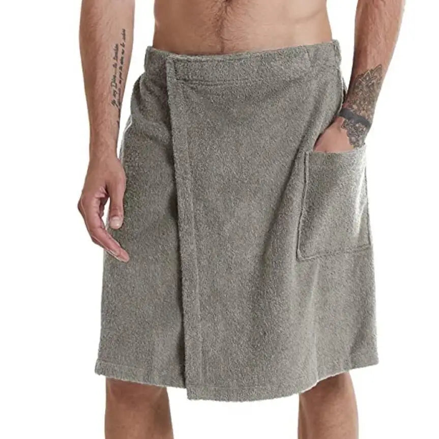 serviette toilette gris blanc bleu marine poche élastique absorption rapide coton polyester moderne