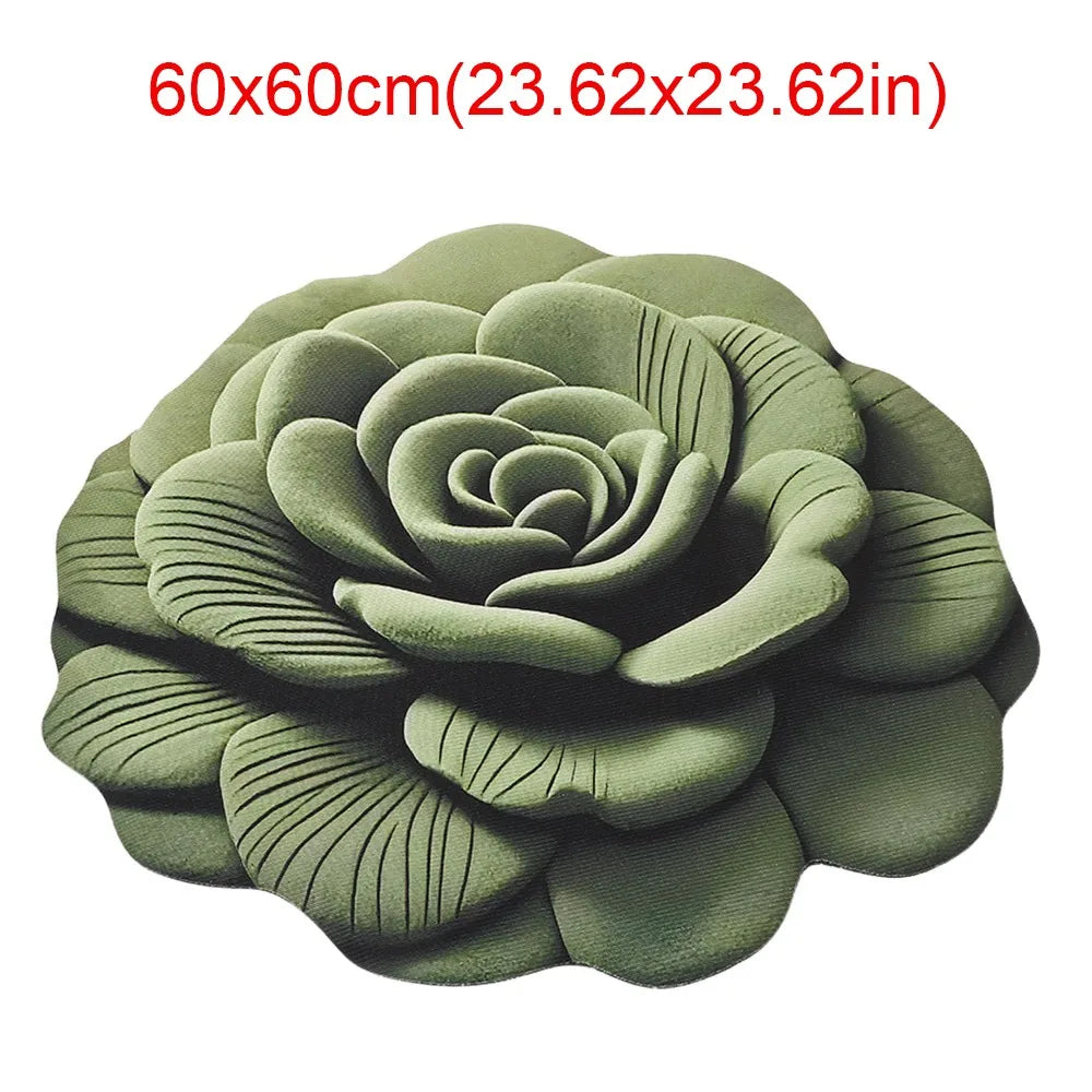 tapis fleur rose relief moderne polypropylène maison chambre rouges bleus verts violets noirs blancs