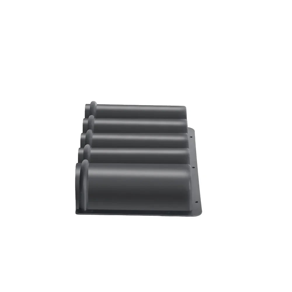 organisateur mural tubes noir gris fixations vis industriel utilitaire garage atelier