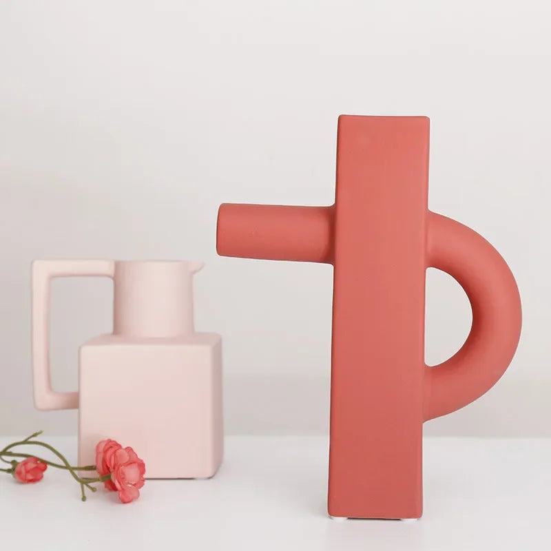 vase céramique décoration maison moderne minimaliste pot fleur intérieur salon objet