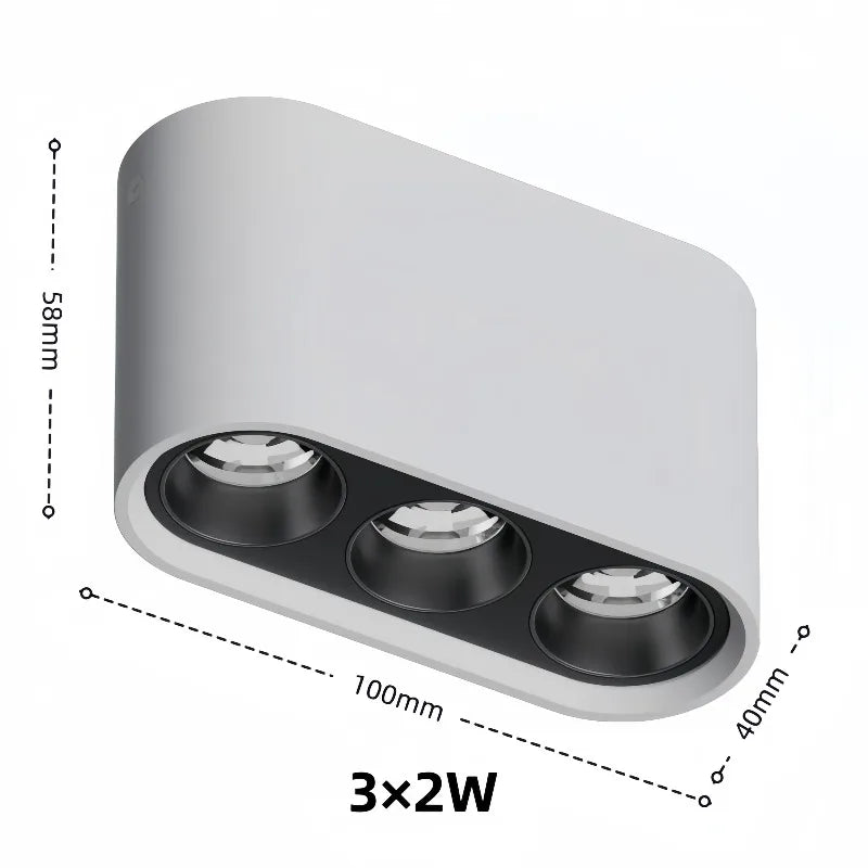 lampe surface moderne minimaliste autonome vis blanc noir 58mm 100mm 71mm 159mm 71mm 309mm