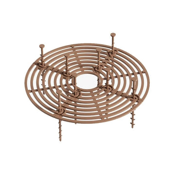 grille support plantes noir marron moderne 19cm 30cm 52cm rond carré