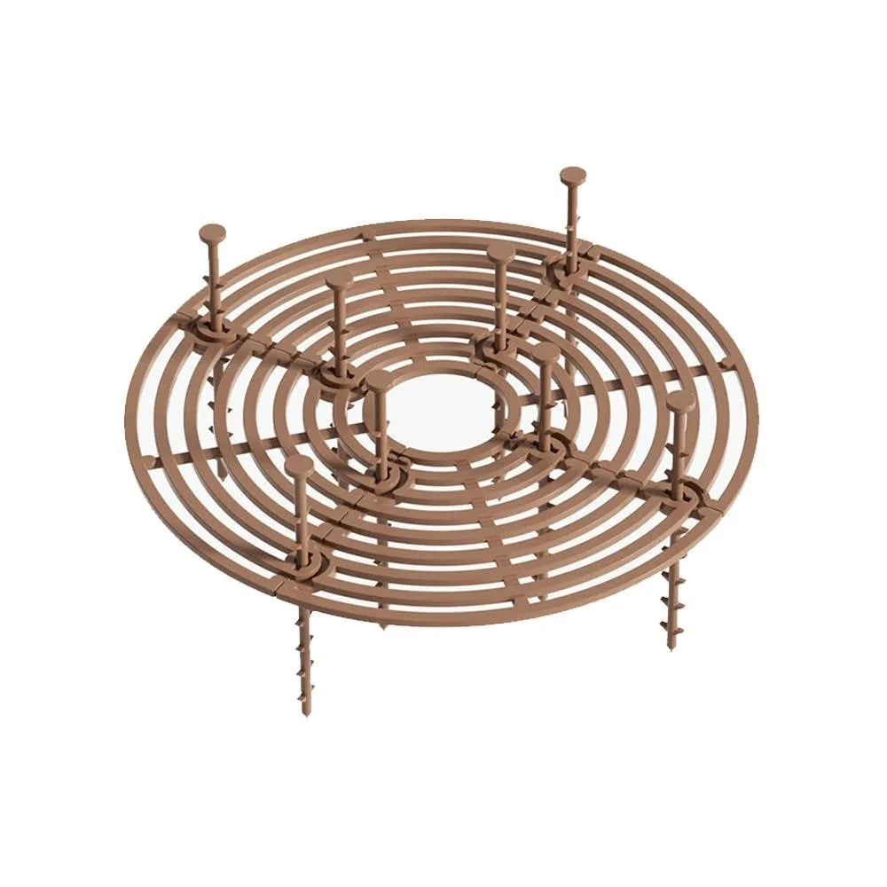 grille support plantes noir marron moderne 19cm 30cm 52cm rond carré