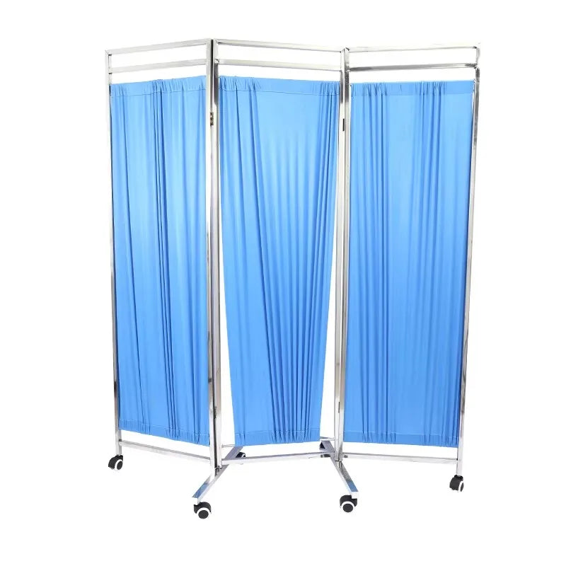 Rideau de séparation médical bleu pour clinique
