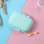 boîte pilules moderne portable compartiments repas jour rangement tablettes plastique mat vert rose bleu