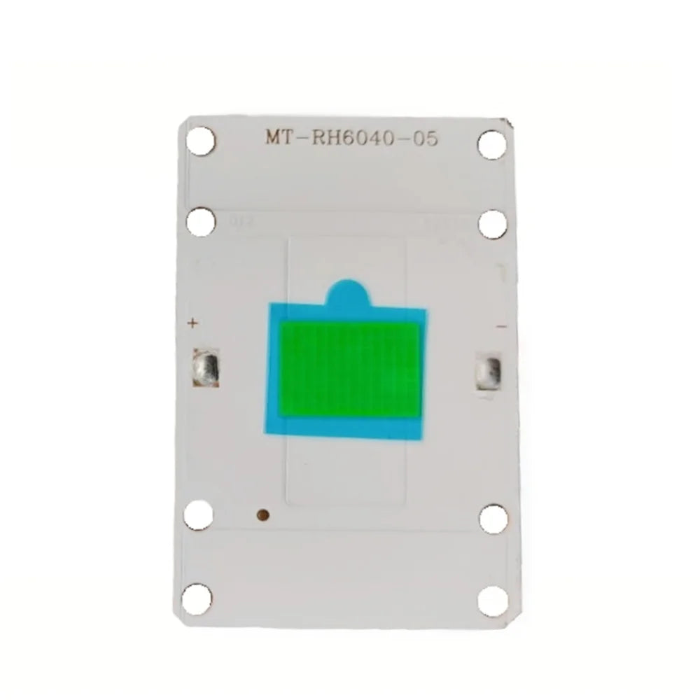 projecteur led blanc vert bleu carte electronique technique perforations rectangulaire 53mm 34mm bricolage réparation