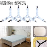 attaches drap lit clips élastiques noir blanc réglables anti tirage ignifuge polyester modernes