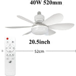 ventilateur led blanc moderne 20.5 inch télécommande dimmable flux lumineux 249 2000