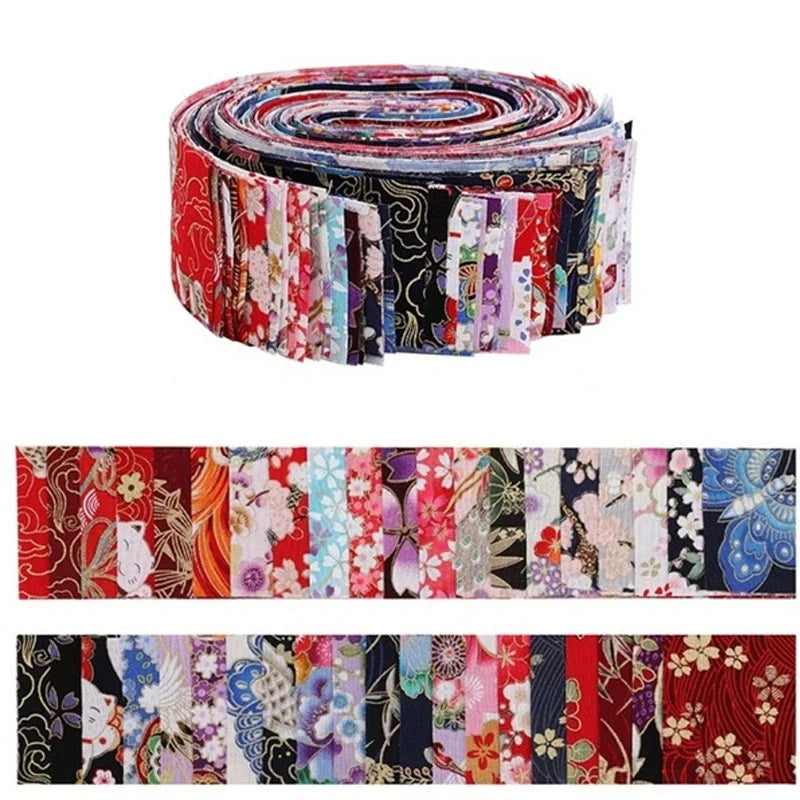 tissu imprimé fleurs multicolore coton polyester résistant bricolage couture quilting débutants bleu vert rouge