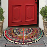 tapis d'entrée multicolore ethnique moderne antidérapant salon chambre coucher bohèmeolvable MACHINE