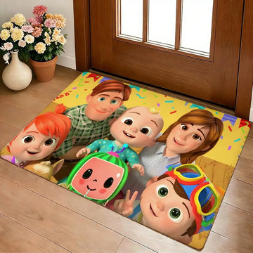 tapis sol enfant motif personnages animés multicolore doux épais chambre salon moderne