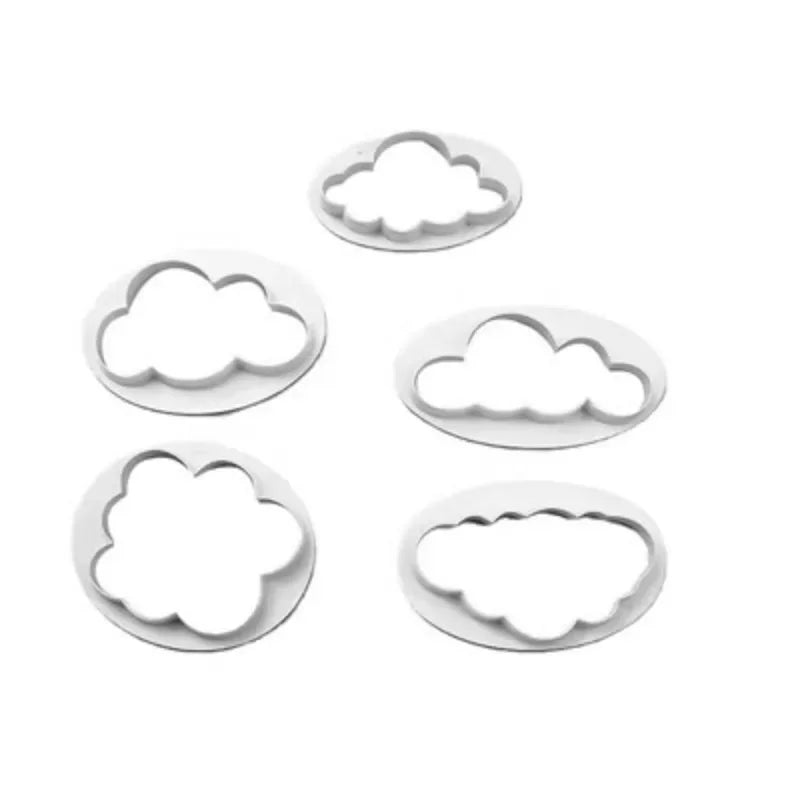 cutter biscuits forme nuages gâteaux décorations fondant pâte sucre silicone plastique