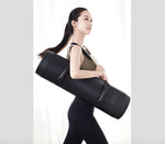 tapis yoga noir moderne confortable texture lisse fitness sport