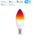 ampoule led intelligente e14 wifi zigbee multicolore blanc moderne minimaliste contrôle app smartphone