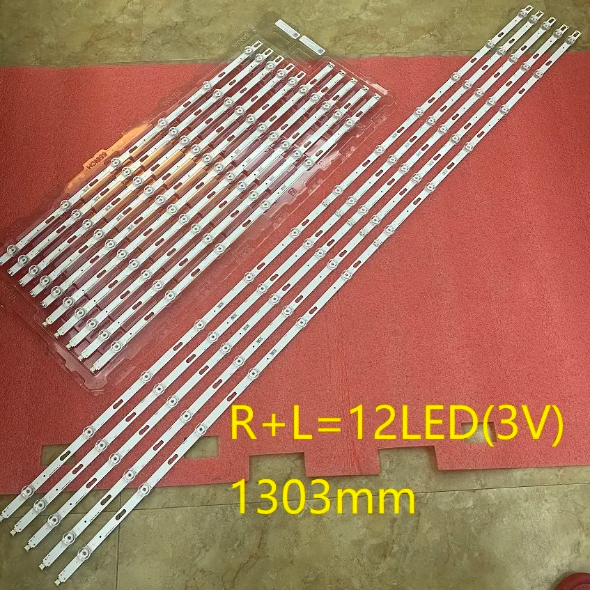 bandes led blanc modernes clips transparents trou fixation certification rohs ul 1303mm