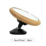 miroir aimanté bois marron argenté moderne minimaliste chambre cuisine salle bains surveillance décoration