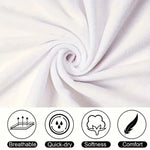 serviette plage personnalisable microfibre blanche moderne clips absorption rapide toilette