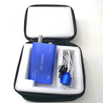 lampe torche led rechargeable clip bleu rouge argent moderne compact