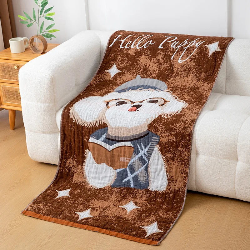 serviette bain coton biologique noël dessin animé moderne rectangle opaque lavable machine haute absorption