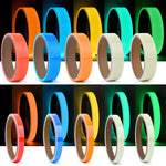 ruban lumineux adhésif bleu vert orange moderne sécurité décoration nuit