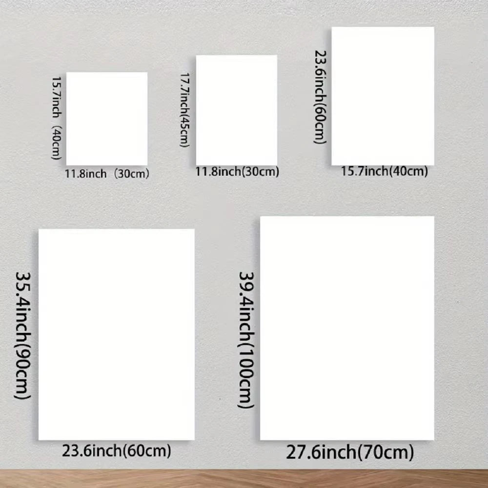 poster minimaliste texte noir toile polyester 40x30cm 40x50cm 60x80cm durable haute définition